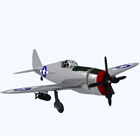 P 47D Thunderbolt 3D Object | FREE Artlantis Objects Download